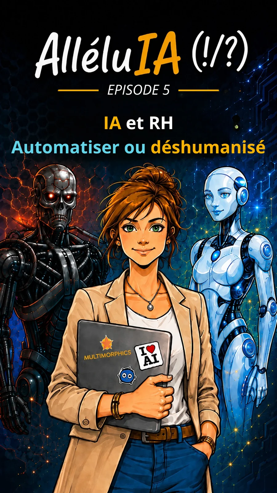 Couverture AlléluIA, épisode 5 : IA et RH : automatiser ou déshumaniser ?